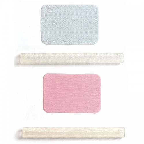 Rolo Textura Floral e Tecido